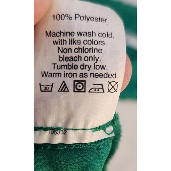 J.Crew Chiffon Textured Swiss Dot Keyhole Sheer‎ Peasant Tops Kelly Green Size S - Picture 9 of 9